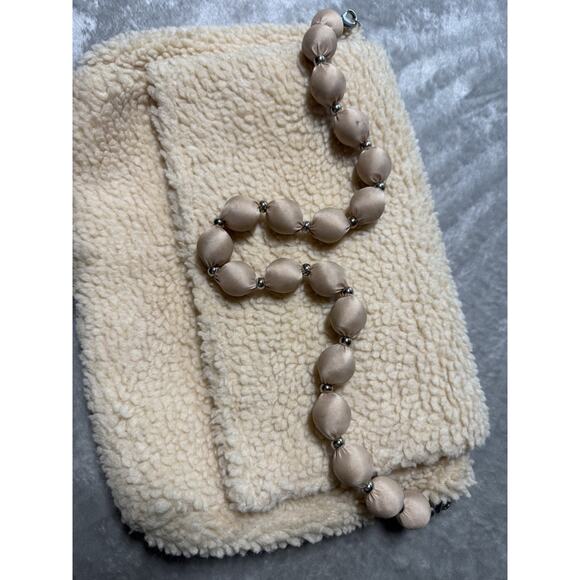 Samantha Pleet Sherpa Fleece Beaded Handle Shoulder Bag Cream Cozy Winter Clutch - Picture 10 of 10